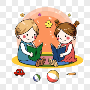 坐拥书香的孩子 书页间的静美时光